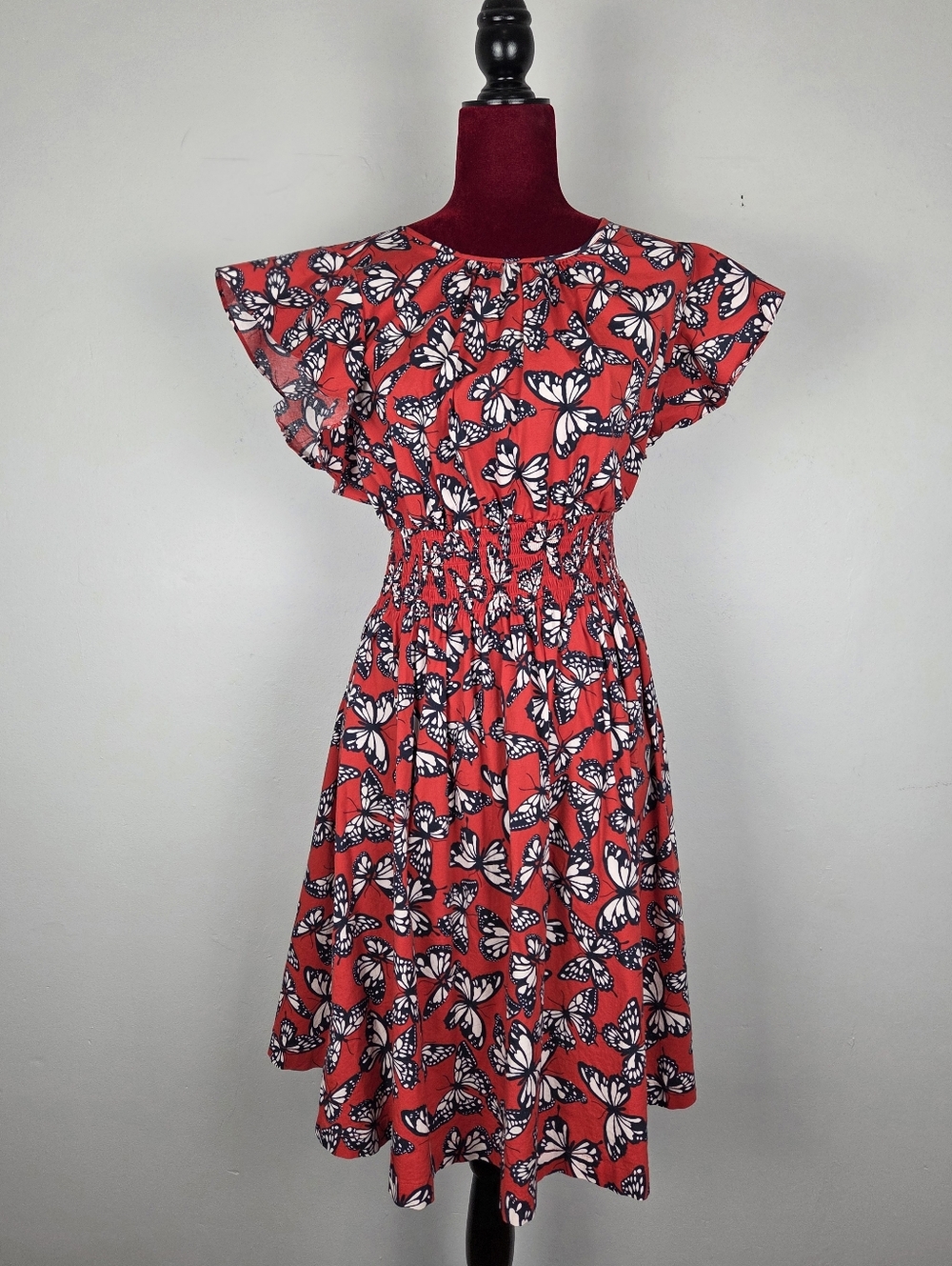 Kate Spade Butterfly Print Blake Dress (Size L) - Picture 4 of 12